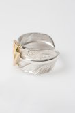 画像6: Taro Washimi タロウ ワシミ 鷲見太郎 L arabesque flight feather 01 ring{-BFS} (6)
