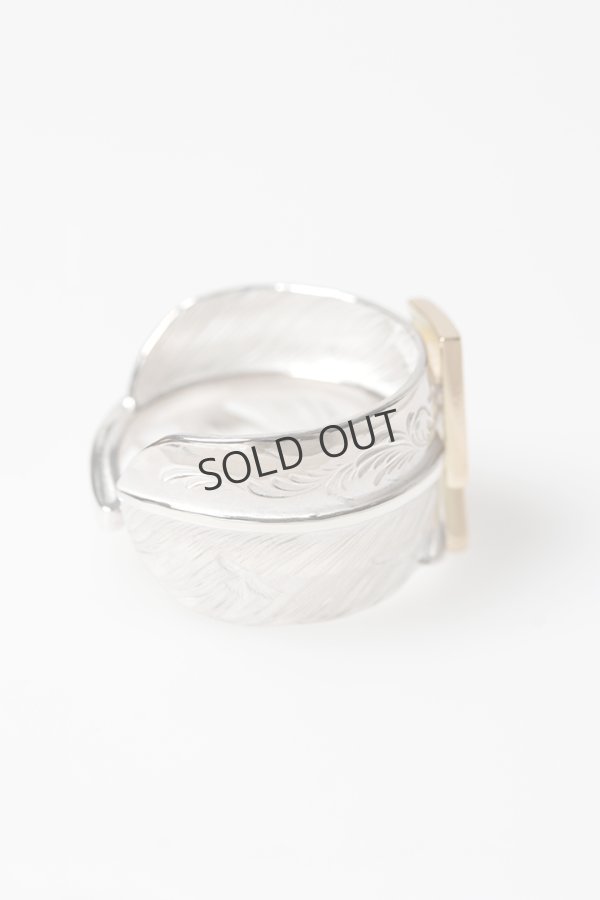 画像7: Taro Washimi タロウ ワシミ 鷲見太郎 L arabesque flight feather 01 ring{-BFS} (7)