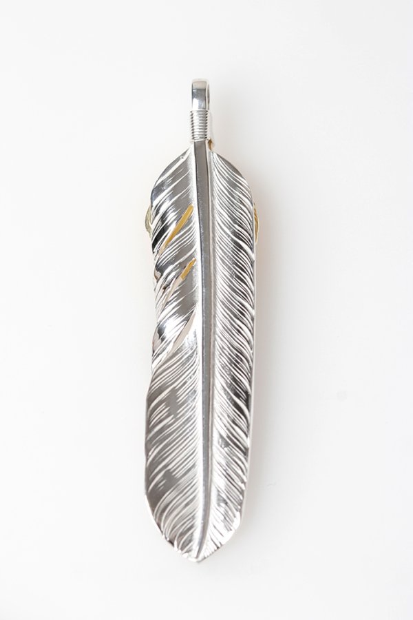 画像2: Taro Washimi タロウ ワシミ 鷲見太郎 L arabesque flight feather 01{-BFS} (2)