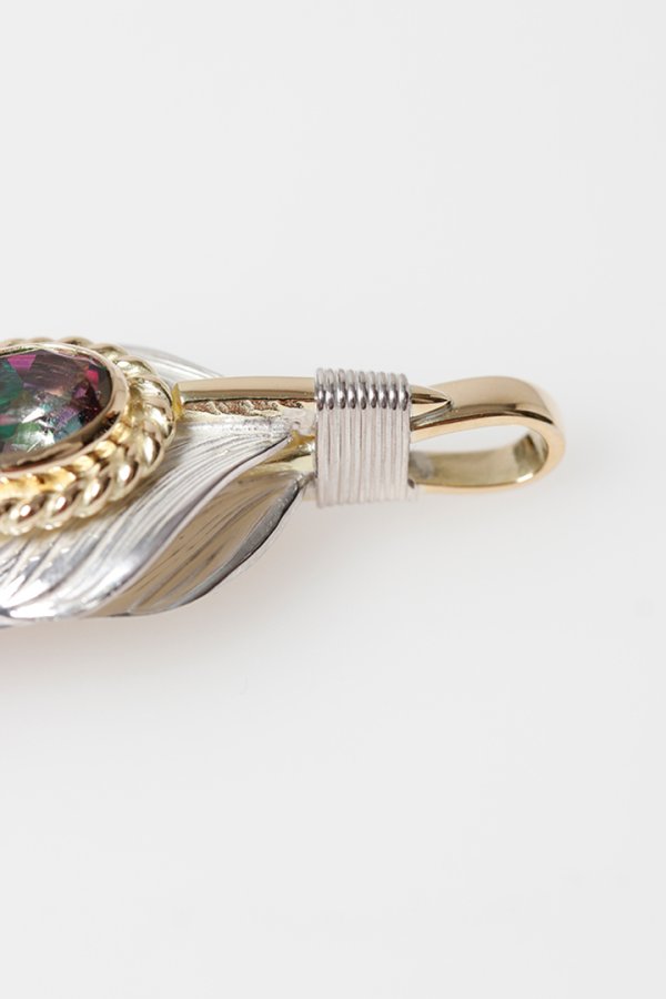 画像7: Taro Washimi タロウ ワシミ 鷲見太郎 L arabesque flight feather  K18 core 01{-BFS} (7)