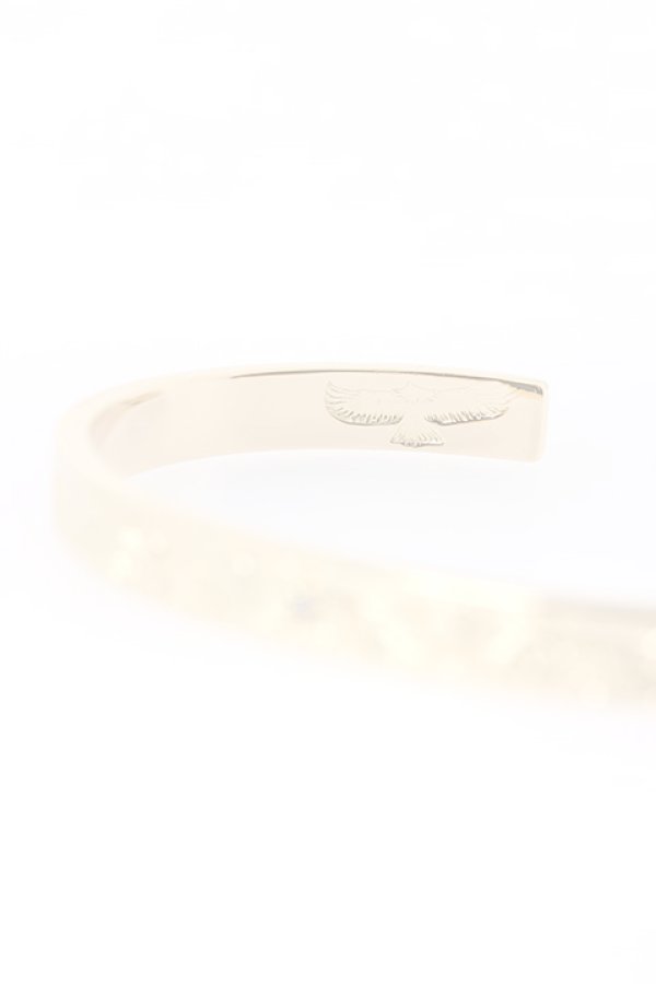 画像3:  {SOLD} Taro Washimi タロウ ワシミ 鷲見太郎 diamond 2mm × K18 Ｍ arabesque design 5mm bangle {WT-BRACELET-120-BJS}  :WTBRACELET-120-F  (3)