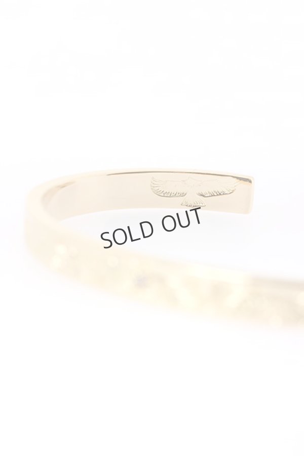 画像3: {SOLD}Taro Washimi タロウ ワシミ 鷲見太郎 diamond 2mm × K18 M arabesque design 5mm bangle{WT-BRACELET-120-BJS} (3)