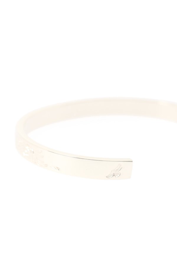 画像4:  {SOLD} Taro Washimi タロウ ワシミ 鷲見太郎 diamond 2mm × K18 Ｍ arabesque design 5mm bangle {WT-BRACELET-120-BJS}  :WTBRACELET-120-F  (4)