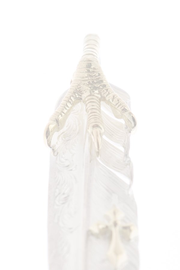 画像2:  {SOLD} Taro Washimi × TRAVIS WALKER（タロウ ワシミ × トラヴィスワーカー） L feather × eagle claw × Small Arrow Cross {-BJS}  :WTW-01-F  (2)