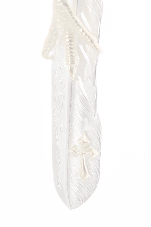 画像3:  {SOLD} Taro Washimi × TRAVIS WALKER（タロウ ワシミ × トラヴィスワーカー） L feather × eagle claw × Small Arrow Cross {-BJS}  :WTW-01-F  (3)