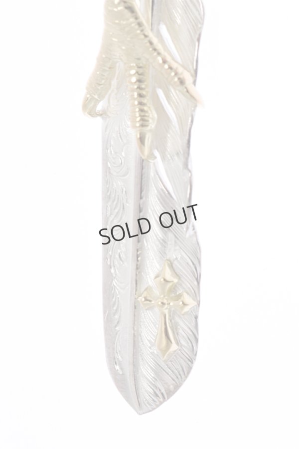 画像3: {SOLD}Taro Washimi × TRAVIS WALKER(タロウ ワシミ × トラヴィスワーカー) L feather × eagle claw × Small Arrow Cross{-BJS} (3)