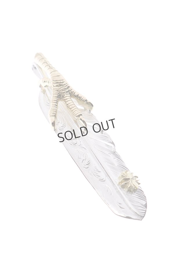 画像4: {SOLD}Taro Washimi × TRAVIS WALKER(タロウ ワシミ × トラヴィスワーカー) L feather× eagle claw × Small Valor Cross{-BJS} (4)