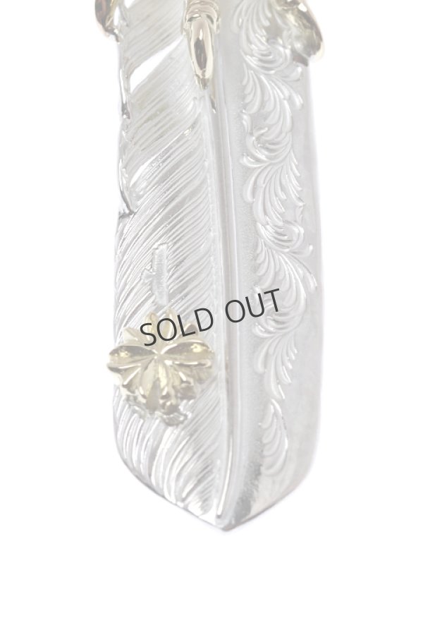 画像4: {SOLD}Taro Washimi × TRAVIS WALKER(タロウ ワシミ × トラヴィスワーカー) L feather × eagle claw × Small Valor Cross{-BJS} (4)