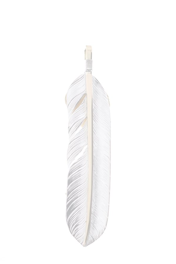 画像2:  {SOLD} Taro Washimi × TRAVIS WALKER（タロウ ワシミ × トラヴィスワーカー） L feather × heart feather × Small Arrow Cross {-BJS}  :WTW-05-F  (2)