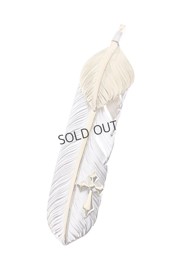 画像5: {SOLD}Taro Washimi × TRAVIS WALKER(タロウ ワシミ × トラヴィスワーカー) L feather × heart feather × Small Arrow Cross{-BJS} (5)