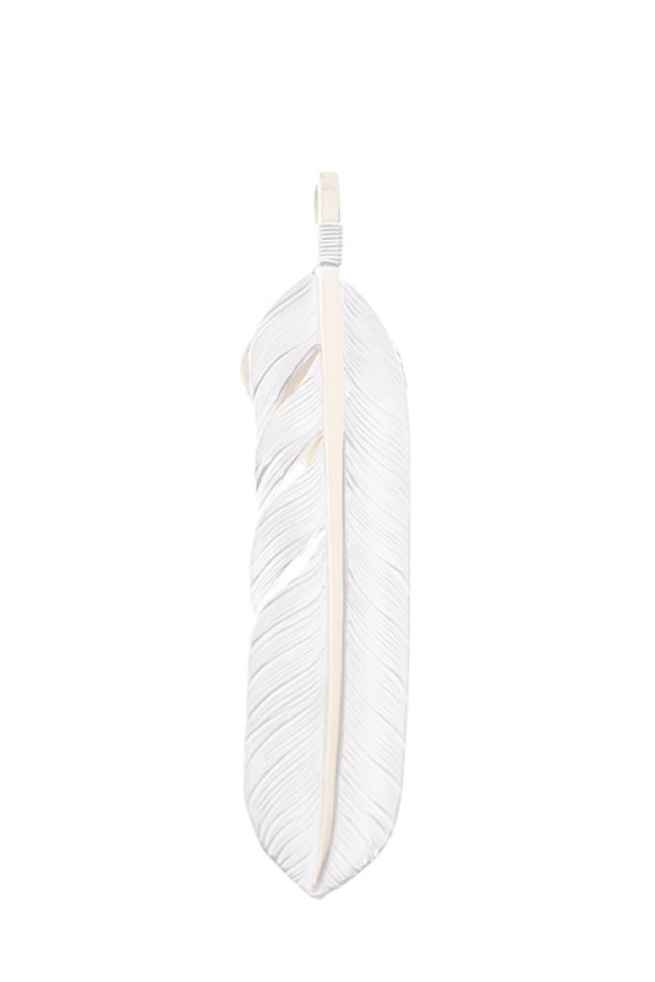 画像2:  {SOLD} Taro Washimi × TRAVIS WALKER（タロウ ワシミ × トラヴィスワーカー） L feather × heart feather × Small Valor Cross {-BJS}  :WTW-06-F  (2)