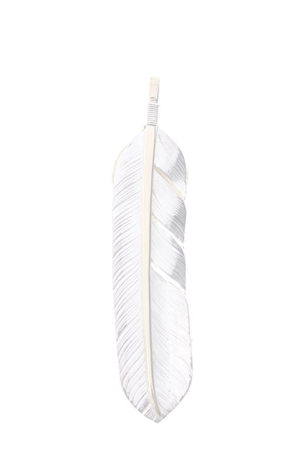 画像2:  {SOLD} Taro Washimi × TRAVIS WALKER（タロウ ワシミ × トラヴィスワーカー） L feather × heart feather × Small Arrow Cross {-BJS}  :WTW-07-F  (2)
