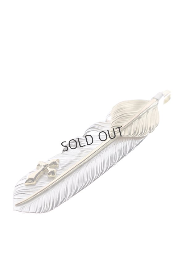 画像3: {SOLD}Taro Washimi × TRAVIS WALKER(タロウ ワシミ × トラヴィスワーカー) L feather × heart feather × Small Arrow Cross{-BJS} (3)