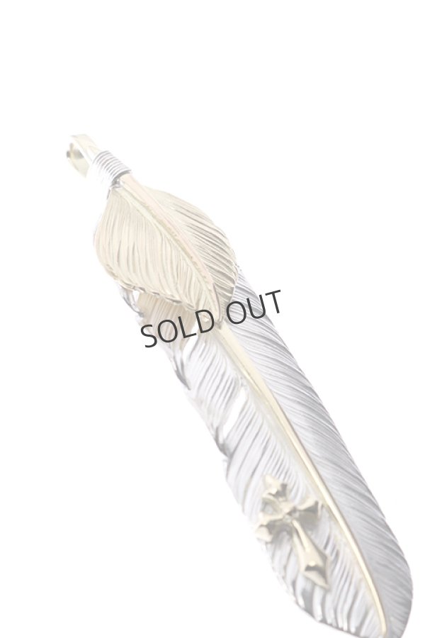 画像4: {SOLD}Taro Washimi × TRAVIS WALKER(タロウ ワシミ × トラヴィスワーカー) L feather × heart feather × Small Arrow Cross{-BJS} (4)