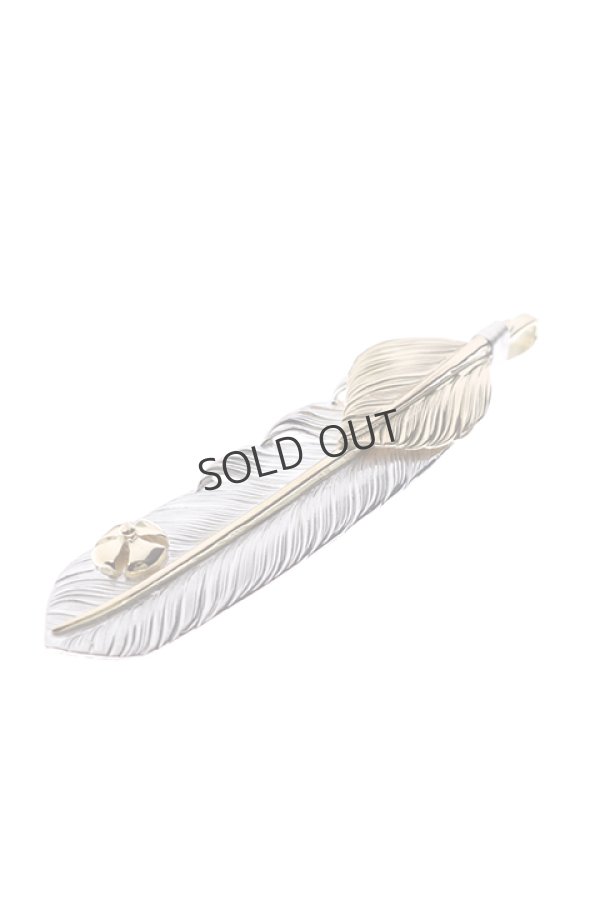 画像3: {SOLD}Taro Washimi × TRAVIS WALKER(タロウ ワシミ × トラヴィスワーカー) L feather × heart feather × Small Malibu Cross{-BJS} (3)