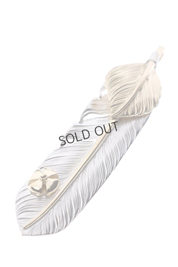 画像5: {SOLD}Taro Washimi × TRAVIS WALKER(タロウ ワシミ × トラヴィスワーカー) L feather × heart feather × Small Malibu Cross{-BJS} (5)