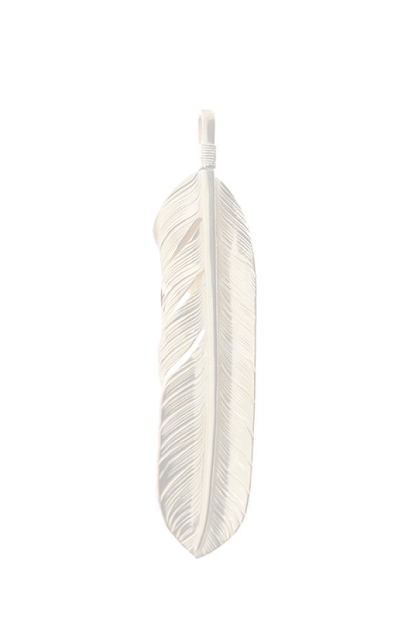画像2:  {SOLD} Taro Washimi × TRAVIS WALKER（タロウ ワシミ × トラヴィスワーカー） L feather × heart feather × opal × Small Malibu Cross {-BJS}  :WTW-11-F  (2)