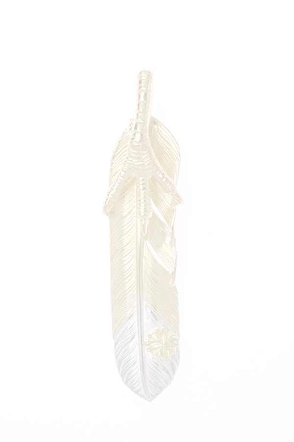 画像1:  {SOLD} Taro Washimi × TRAVIS WALKER（タロウ ワシミ × トラヴィスワーカー） L feather × eagle claw × Small Valor Cross {-BJS}  :WTW-13-F  (1)