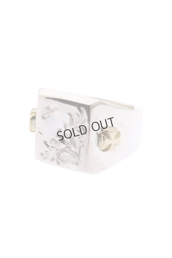 画像3: {SOLD}Taro Washimi × TRAVIS WALKER(タロウ ワシミ × トラヴィスワーカー) Canvas Ring w/Arabesque Design{-BJS} (3)