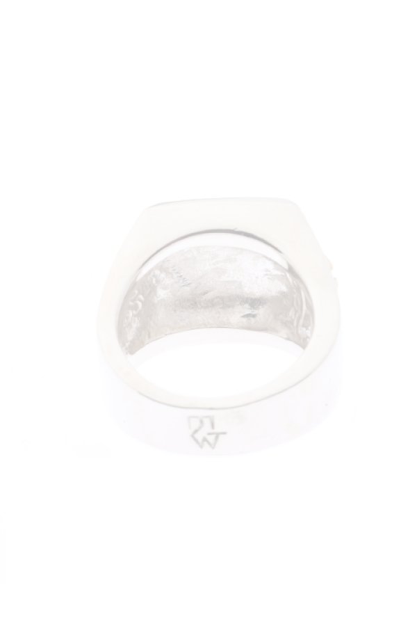 画像4:  {SOLD} Taro Washimi × TRAVIS WALKER（タロウ ワシミ × トラヴィスワーカー） Canvas Ring w/Arabesque Design {-BJS}  :WTW-RING-21  (4)