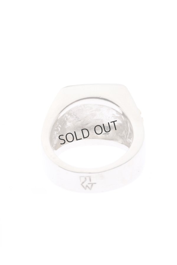 画像4: {SOLD}Taro Washimi × TRAVIS WALKER(タロウ ワシミ × トラヴィスワーカー) Canvas Ring w/Arabesque Design{-BJS} (4)
