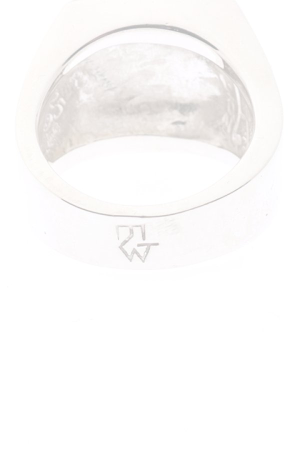 画像5:  {SOLD} Taro Washimi × TRAVIS WALKER（タロウ ワシミ × トラヴィスワーカー） Canvas Ring w/Arabesque Design {-BJS}  :WTW-RING-21  (5)