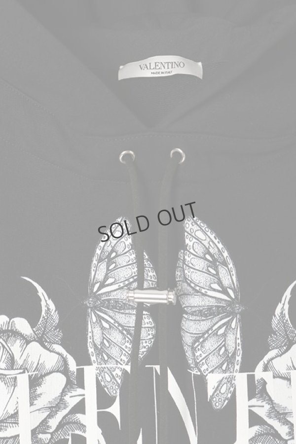 画像2: {SOLD}Valentino ヴァレンティノ ダークブルーミング コットン スウェットシャツ{-BAA} (2)