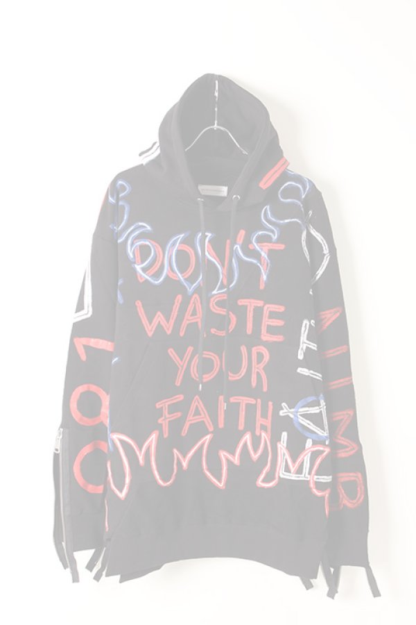 画像1:   FAITH CONNEXION フェイスコネクション NTMB BLACK HOODIE{X3359JNTM23-BLK-AIA} (1)