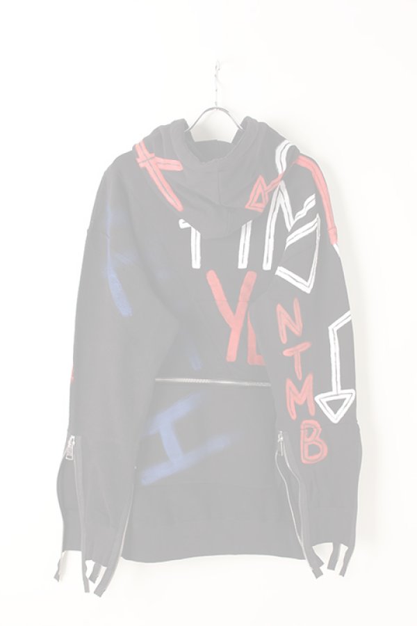 画像2:   FAITH CONNEXION フェイスコネクション NTMB BLACK HOODIE{X3359JNTM23-BLK-AIA} (2)