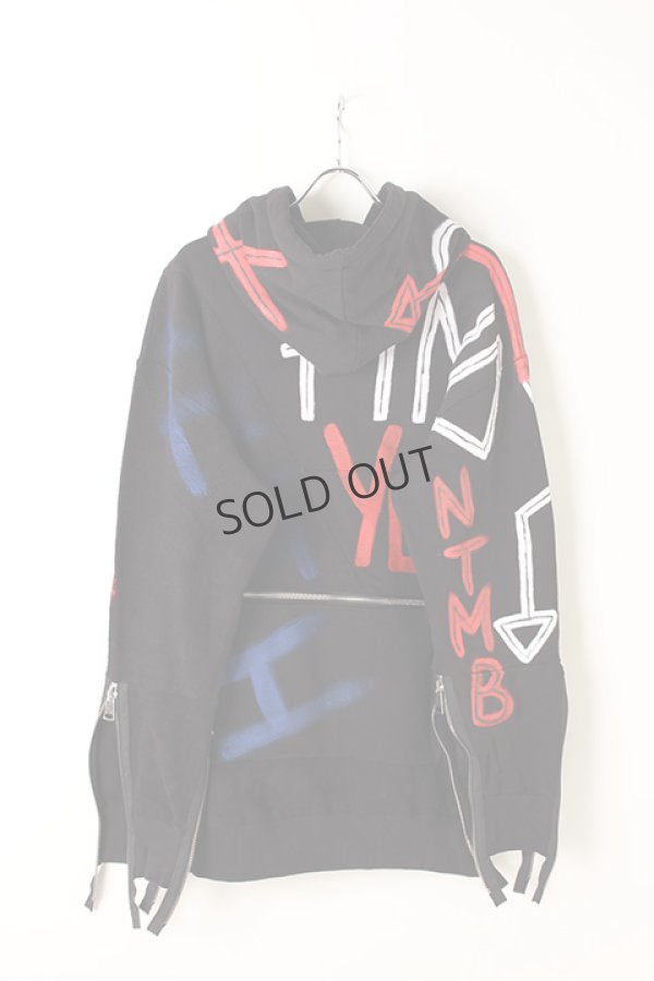画像2: {SOLD}FAITH CONNEXION フェイスコネクション NTMB BLACK HOODIE{X3359JNTM23-BLK-AIA} (2)