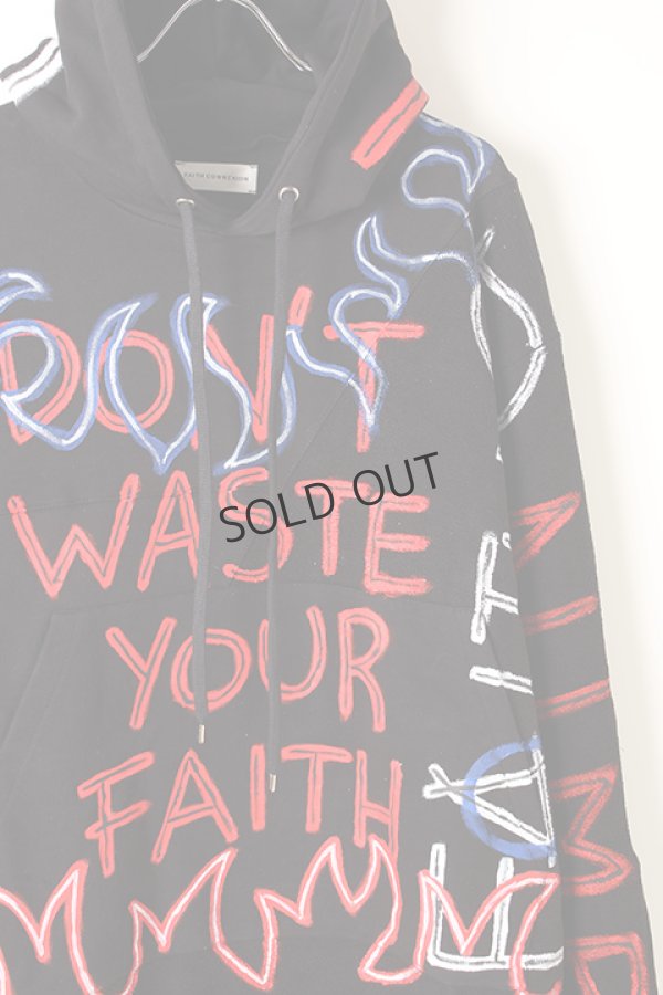 画像3: {SOLD}FAITH CONNEXION フェイスコネクション NTMB BLACK HOODIE{X3359JNTM23-BLK-AIA} (3)