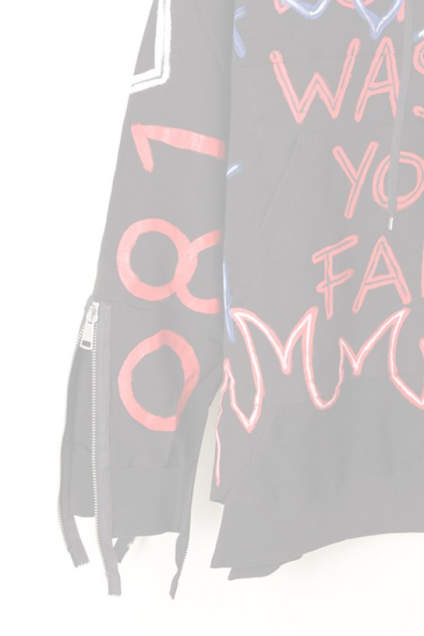 画像4:   FAITH CONNEXION フェイスコネクション NTMB BLACK HOODIE{X3359JNTM23-BLK-AIA} (4)