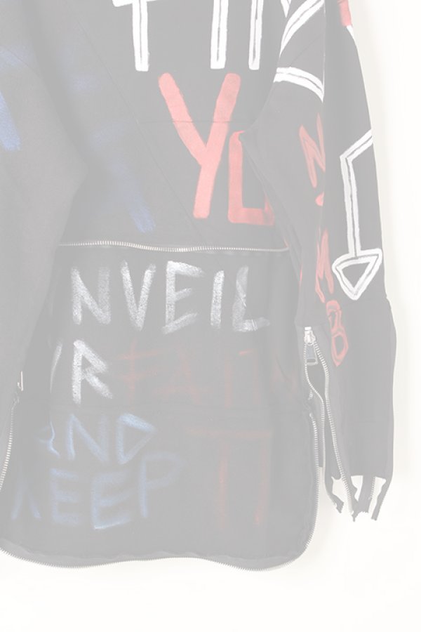 画像5:   FAITH CONNEXION フェイスコネクション NTMB BLACK HOODIE{X3359JNTM23-BLK-AIA} (5)