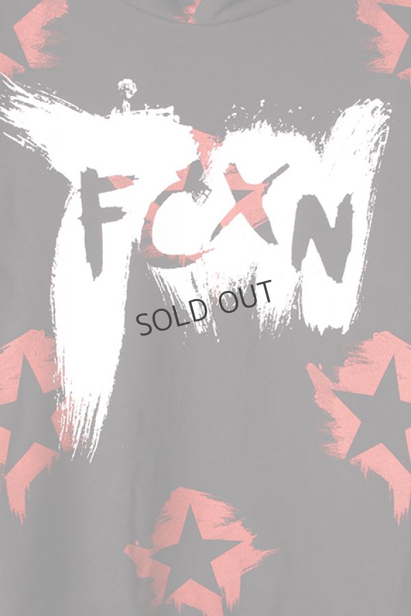 画像5: {SOLD}FAITH CONNEXION フェイスコネクション BLACK COTTON PAINTED HOODIE{X3360JFCXN4-BLK-AIA} (5)