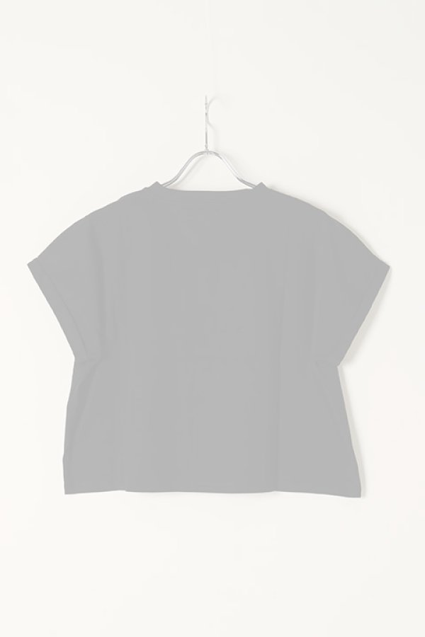 画像5:   BALMAIN バルマン BF2 CROPPED SS BALMAIN FLOCK DETAIL T-SHIRT{XF0EE005BB01-EAB-BBS} (5)