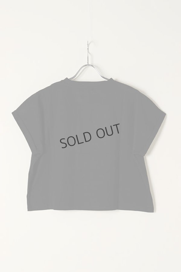 画像5: {SOLD}BALMAIN バルマン BF2 CROPPED SS BALMAIN FLOCK DETAIL T-SHIRT{XF0EE005BB01-EAB-BBS} (5)