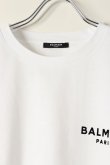 画像2: {SOLD}BALMAIN バルマン BF2 CROPPED SS BALMAIN FLOCK DETAIL T-SHIRT{XF0EE005BB01-GAB-BBS} (2)