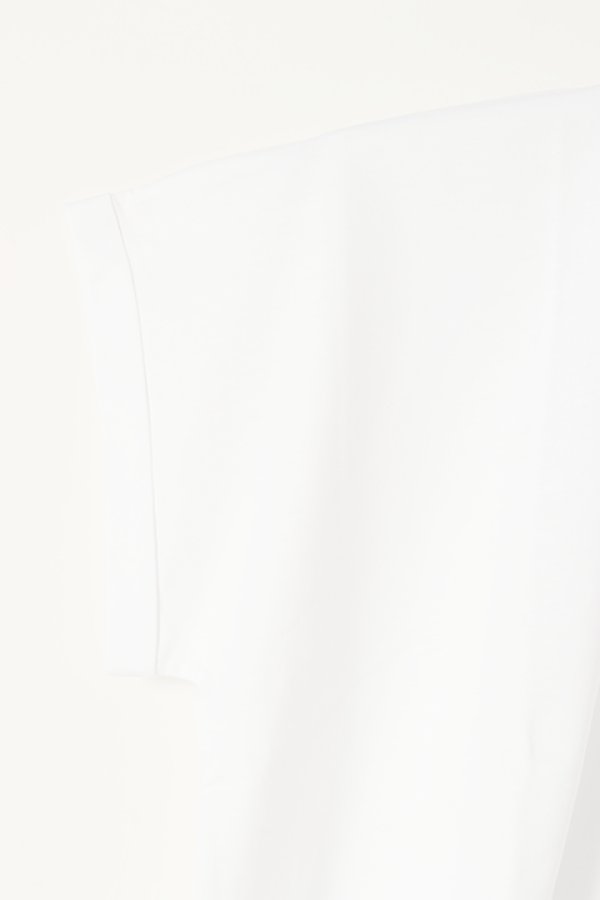 画像4:   BALMAIN バルマン BF2 CROPPED SS BALMAIN FLOCK DETAIL T-SHIRT{XF0EE005BB01-GAB-BBS} (4)