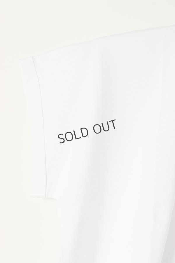 画像4: {SOLD}BALMAIN バルマン BF2 CROPPED SS BALMAIN FLOCK DETAIL T-SHIRT{XF0EE005BB01-GAB-BBS} (4)