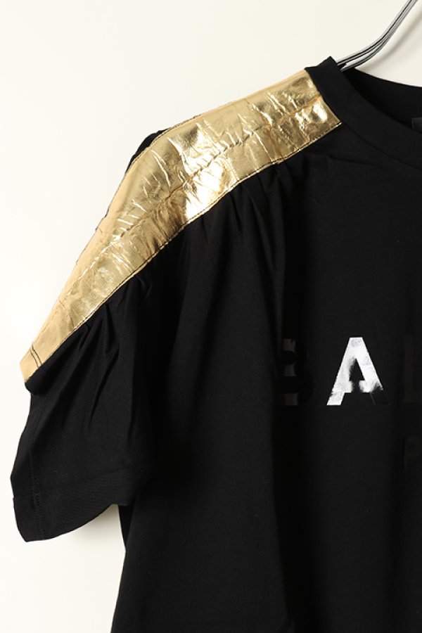 画像4: 【 50%OFF セール86,900円→43,450円】 BALMAIN バルマン BF2 SHOULDER GOLD TAPE BALMAIN TS{XF0EG020BB43-EAP-BBS} (4)