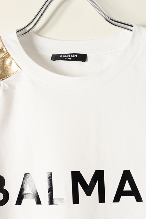 画像2: 【 50%OFF セール86,900円→43,450円】 BALMAIN バルマン BF2 SHOULDER GOLD TAPE BALMAIN TS{XF0EG020BB43-GAB-BBS} (2)