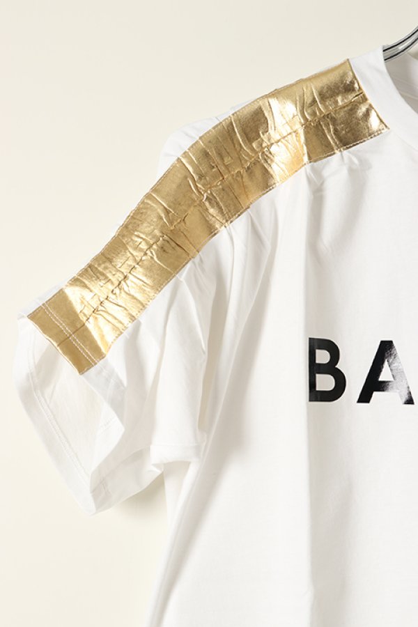 画像3: 【 50%OFF セール86,900円→43,450円】 BALMAIN バルマン BF2 SHOULDER GOLD TAPE BALMAIN TS{XF0EG020BB43-GAB-BBS} (3)