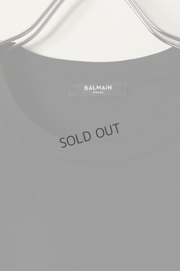 画像2: {SOLD}BALMAIN バルマン BH2 T-SHIRTS C-F FOIL-LOGO{XH0EF000BB29-EAC-BBS} (2)