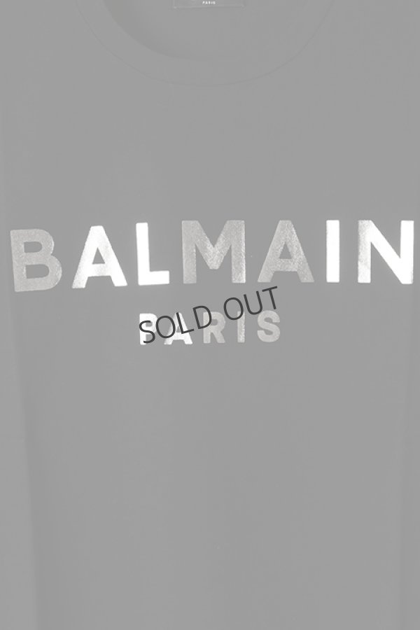 画像4: {SOLD}BALMAIN バルマン BH2 T-SHIRTS C-F FOIL-LOGO{XH0EF000BB29-EAC-BBS} (4)