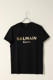 画像1: BALMAIN バルマン BH2 T-SHIRTS C-F FOIL-LOGO{XH0EF000BB29-EAD-BBS} (1)