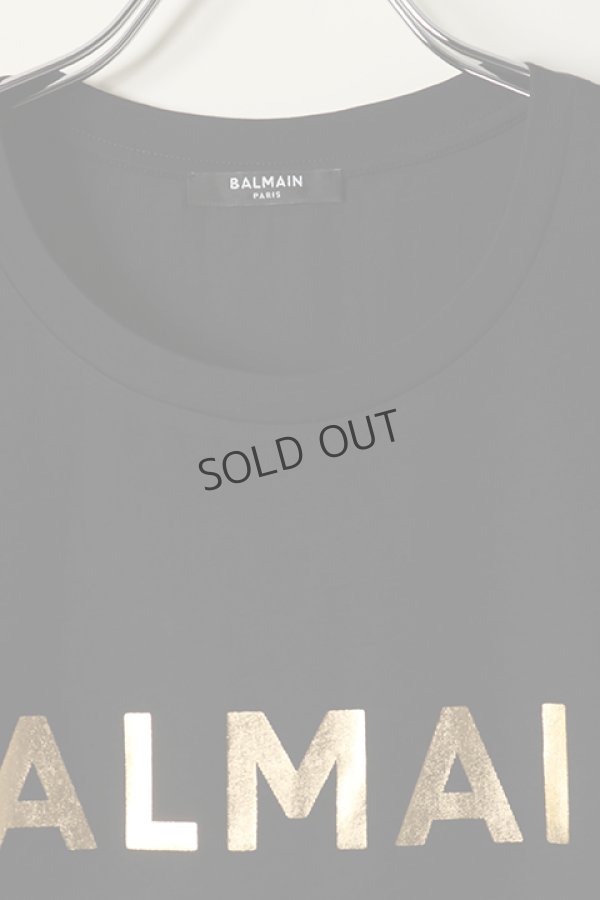 画像2: {SOLD}BALMAIN バルマン BH2 T-SHIRTS C-F FOIL-LOGO{XH0EF000BB29-EAD-BBS} (2)