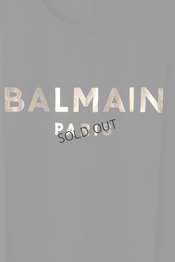 画像4: {SOLD}BALMAIN バルマン BH2 T-SHIRTS C-F FOIL-LOGO{XH0EF000BB29-EAD-BBS} (4)
