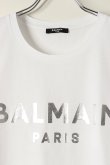 画像2: BALMAIN バルマン BH2 T-SHIRTS C-F FOIL-LOGO{XH0EF000BB29-GAC-BBS} (2)