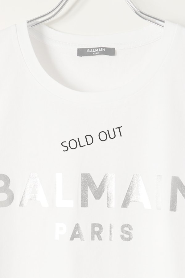 画像2: {SOLD}BALMAIN バルマン BH2 T-SHIRTS C-F FOIL-LOGO{XH0EF000BB29-GAC-BBS} (2)
