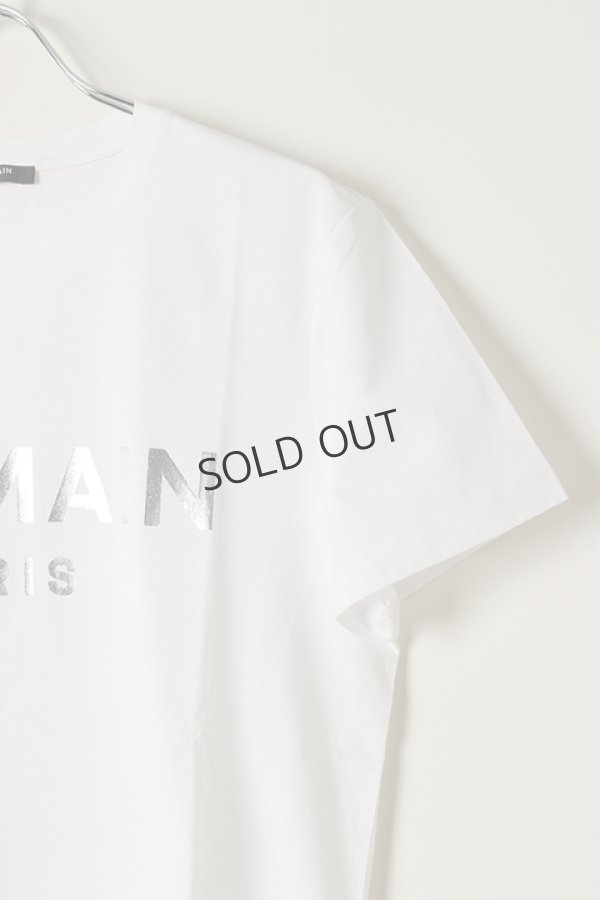 画像3: {SOLD}BALMAIN バルマン BH2 T-SHIRTS C-F FOIL-LOGO{XH0EF000BB29-GAC-BBS} (3)